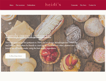 Tablet Screenshot of heidispatisserie.co.uk